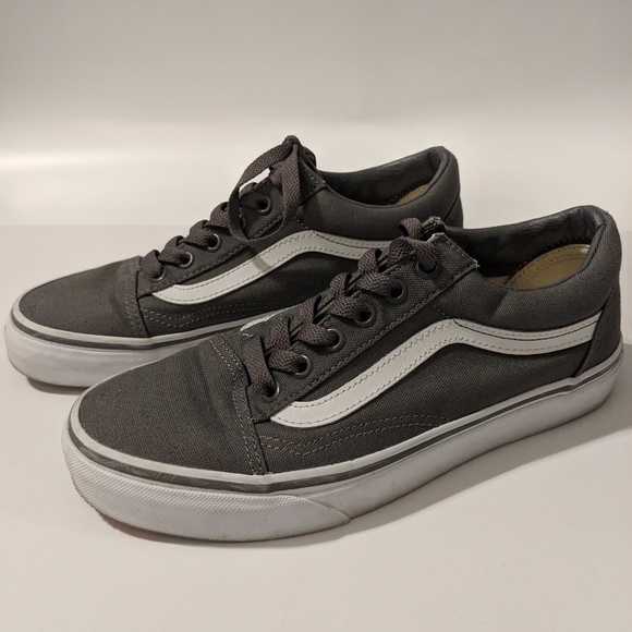 dark grey vans old skool